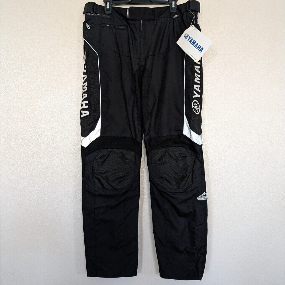 New Yamaha Hein Gericke Racing Pants Men's XL Motocross Motorcycle Black Nylon
